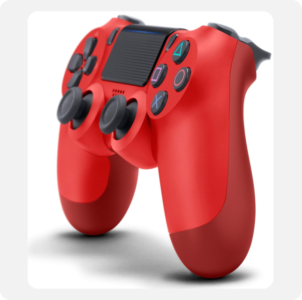 DualShock 4 Wireless Controller for PlayStation 4 - Magma Red (Renewed)