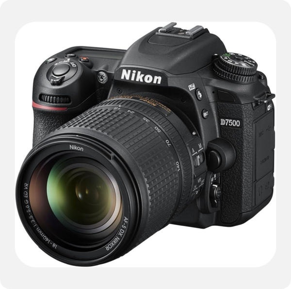 Nikon D7500 20.9MP DSLR Camera with AF-S DX NIKKOR 18-140mm f/3.5-5.6G ED VR Lens, Black