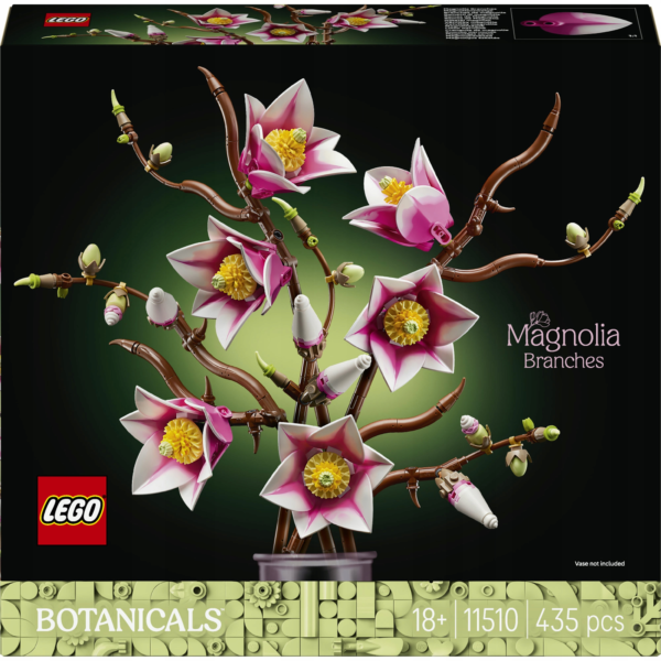 LEGO Botanicals 11510 Gałązki magnolii, Dzień Matki, kwiaty