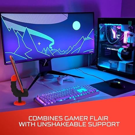 VELENTI Gamer Chair Phone Stand - Phone Holder for Smartphones, Kindles Up to 19 cm Tall - Fun Gaming Accessories for Gamers - Useful Gamer Gadgets - Lovely Birthday Gift for Gamers
