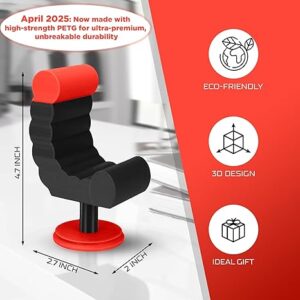 VELENTI Gamer Chair Phone Stand - Phone Holder for Smartphones, Kindles Up to 19 cm Tall - Fun Gaming Accessories for Gamers - Useful Gamer Gadgets - Lovely Birthday Gift for Gamers - Image 5