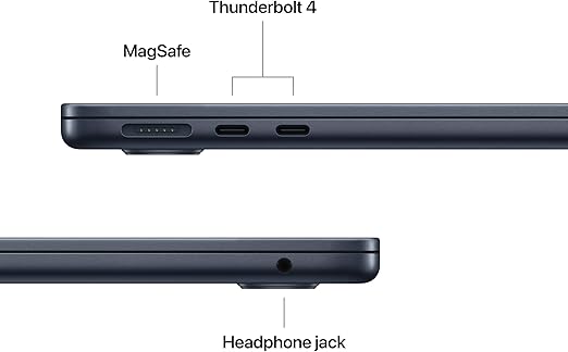 Apple 2026 MacBook Air 13-inch Laptop with M5 chip: Built for AI, 13.6-inch Liquid Retina Display, 16GB Unified Memory, 512GB SSD, 12MP Center Stage Camera, Touch ID, Wi-Fi 7; Midnight
