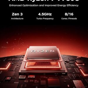 MALLRACE Gaming Laptop,16GB RAM 512GB SSD Laptop Computer with Numeric KB,AMD Ryzen 7 7730U (Beat Intel i7-1255,up to 4.5GHz), Radeon Graphics,15.6inch FHD Display AMD Laptop,Type_C,WiFi 6 - Image 6