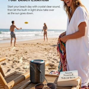 Portable Bluetooth Speaker Beach Essentials: IPX5 Waterproof for Outdoor/Powerful HD Sound/Dynamic Light/All Day Playtime/Wireless BT 5.3/TWS Pairing, Travel|Camping|Pool Accessorie, School Supplies - Image 3